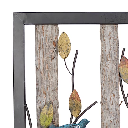 Tin Farmhouse Birds Wall Décor Set